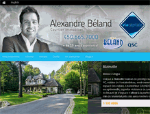 Tablet Screenshot of alexandrebeland.com